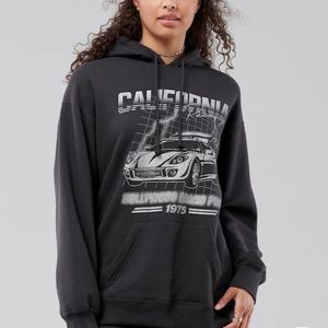 Hollister OVERSIZED PRINT GRAPHIC HOODIE